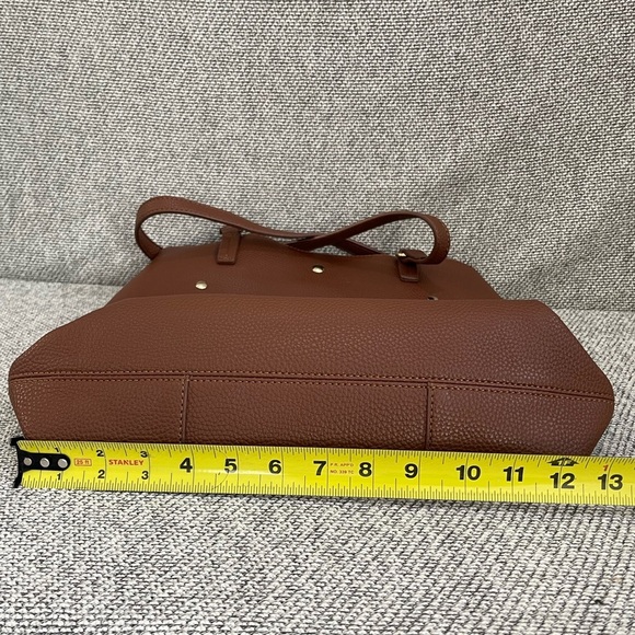 Montana West Brown Leather Tote Spacious Design - Picture 15 of 16